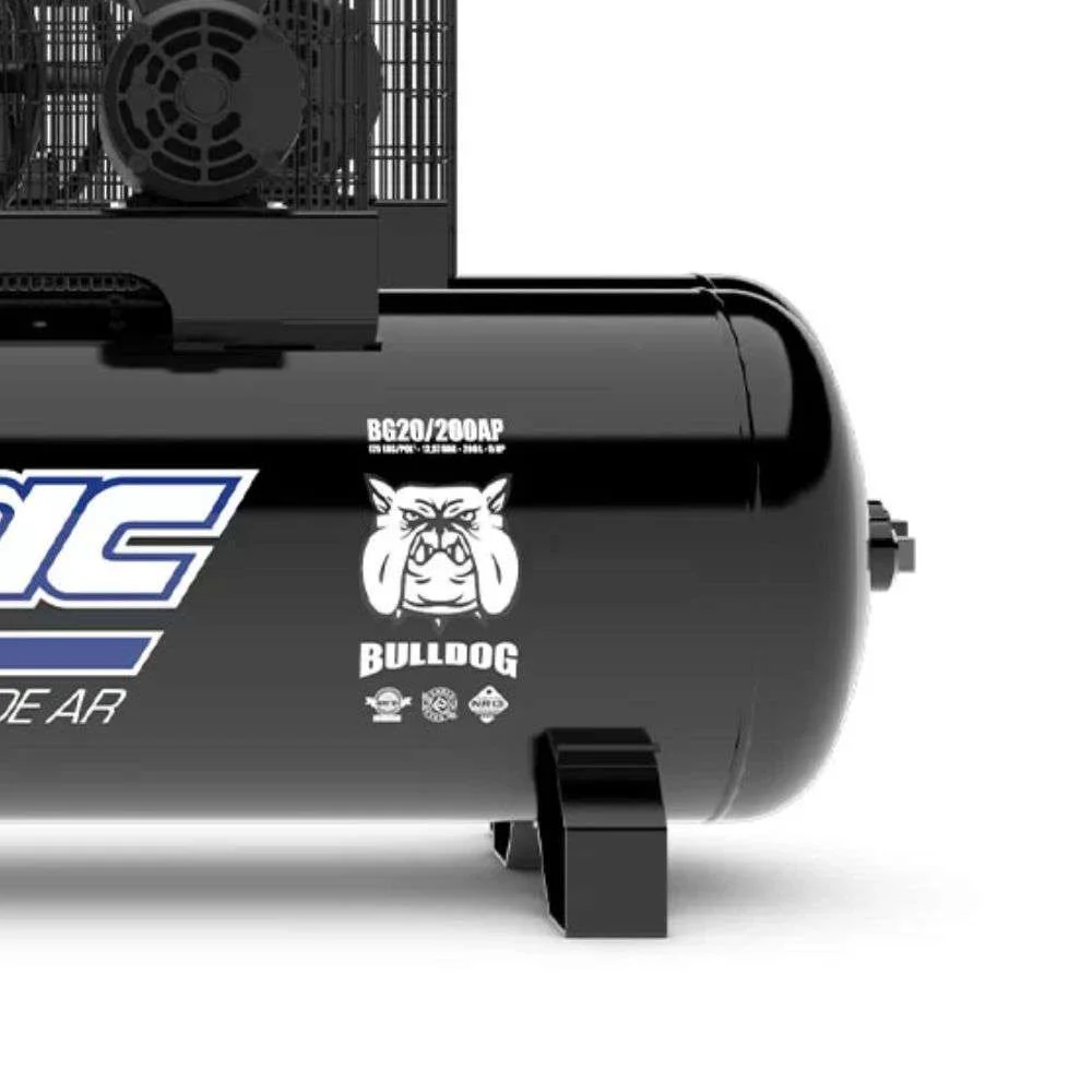 Compressor de Ar 20 Pés 200L 175 Psi Ap Fiac Bulldog