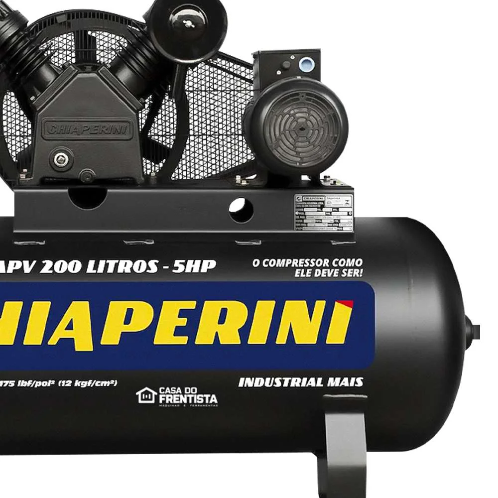 Compressor de Ar 20 Pés 200L 175Psi Chiaperini 220/380V Trifásico