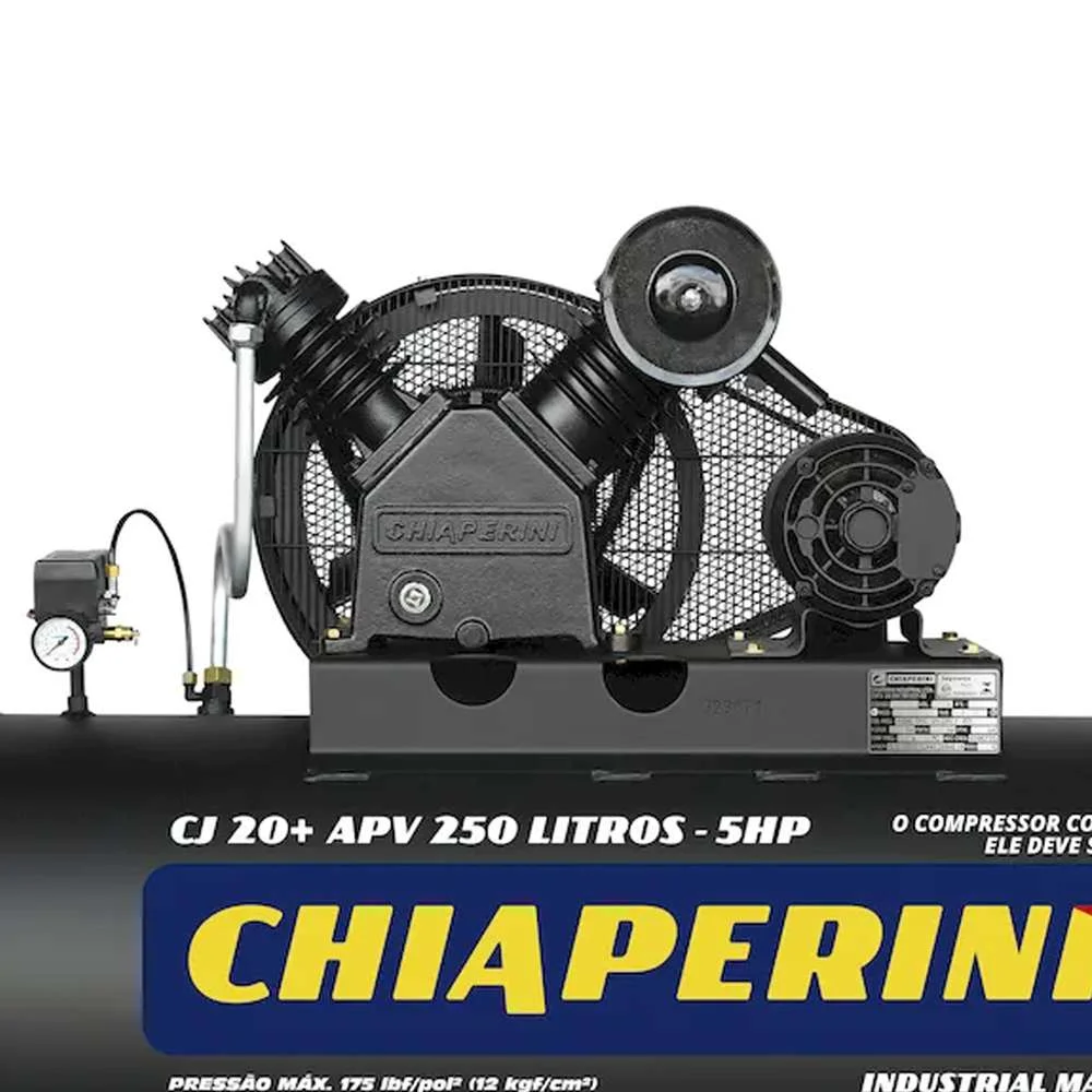 Compressor de Ar 20 Pés 250L 175Psi Chiaperini 220/380V Trifásico