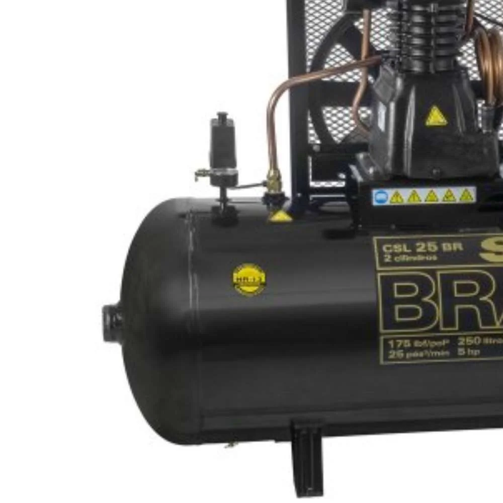 Compressor de Ar 20 Pés 5 Hp 250L 220V Schulz