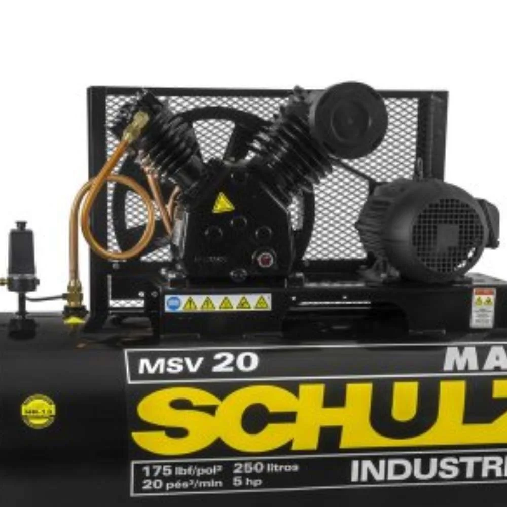 Compressor de Ar 20 Pés 5Hp 250L 220V Schulz