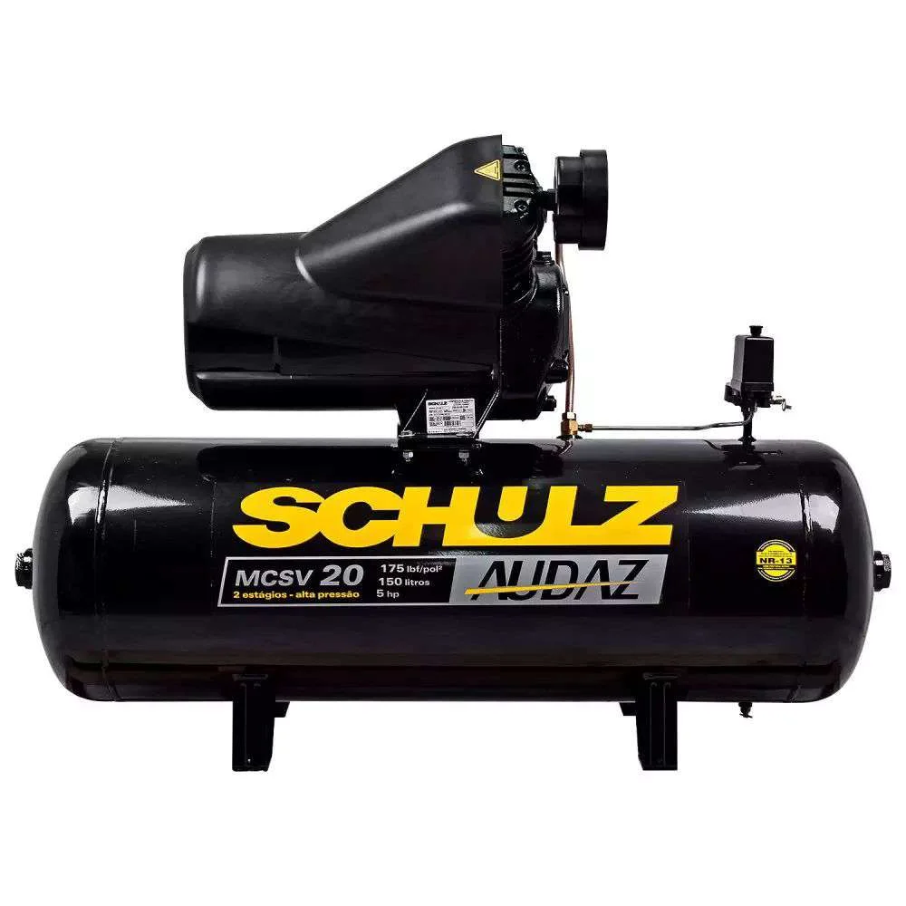 Compressor de Ar 20 Pés 5Hp Mcsv20/150 Audaz Schulz