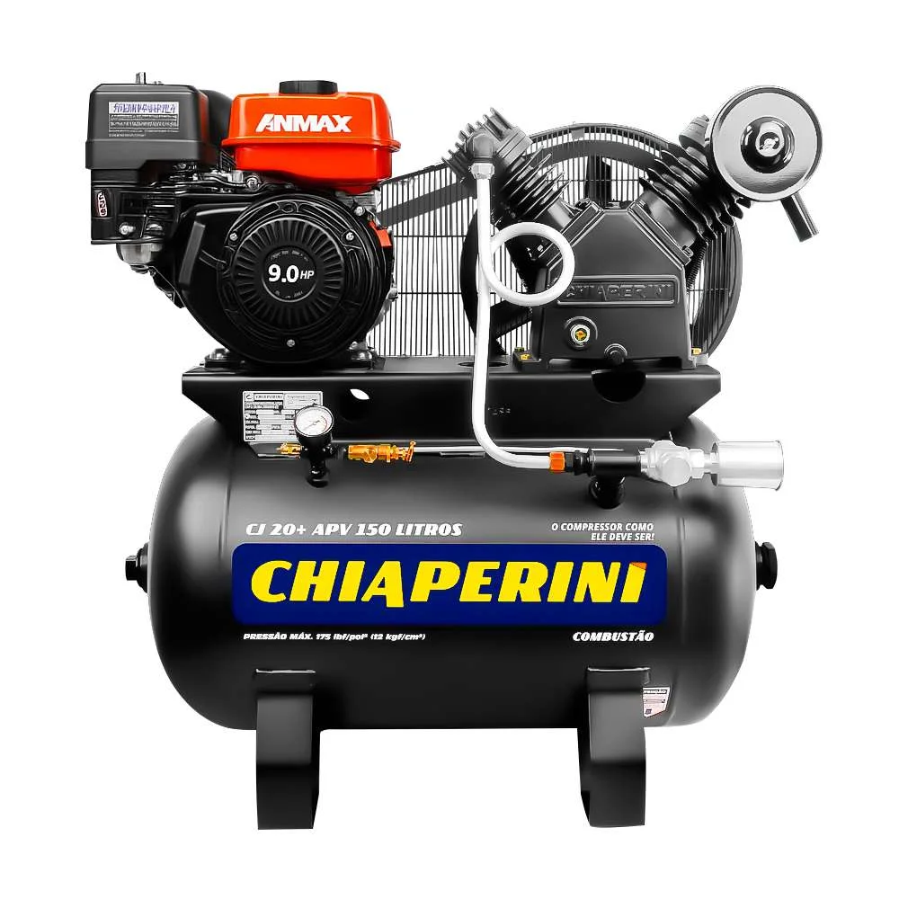Compressor de Ar 20 Pés À Gasolina 175Psi 150L 9Hp Chiaperini