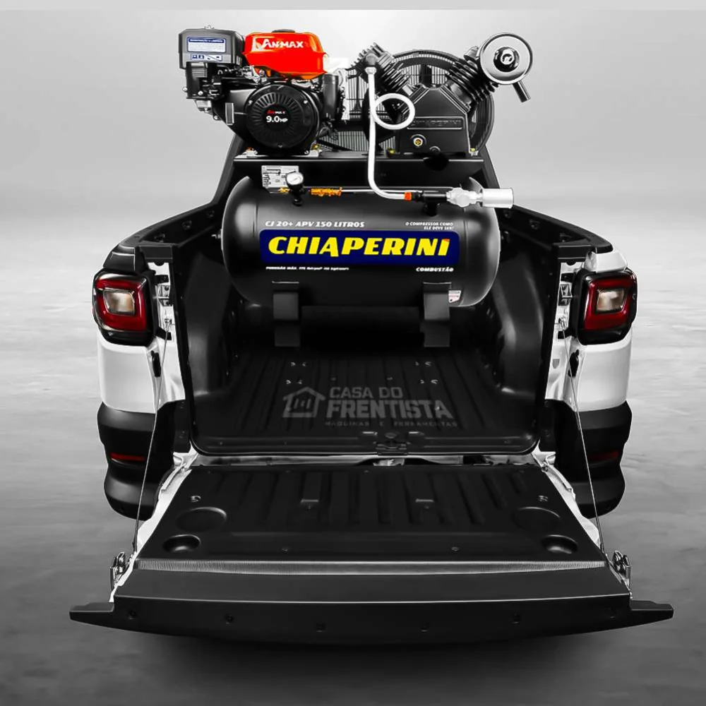 Compressor de Ar 20 Pés À Gasolina 175Psi 150L 9Hp Chiaperini