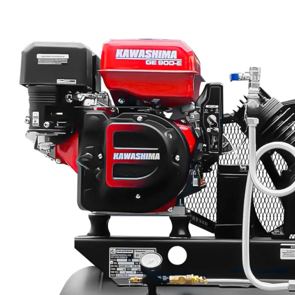 Compressor de Ar 20 Pés À Gasolina 175Psi 150L 9Hp Partida Elétrica Chiaperini
