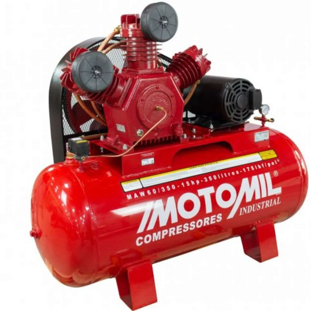 Compressor de Ar 40 Pés 10Hp 350L Mawv-40/350 Motomil 380V