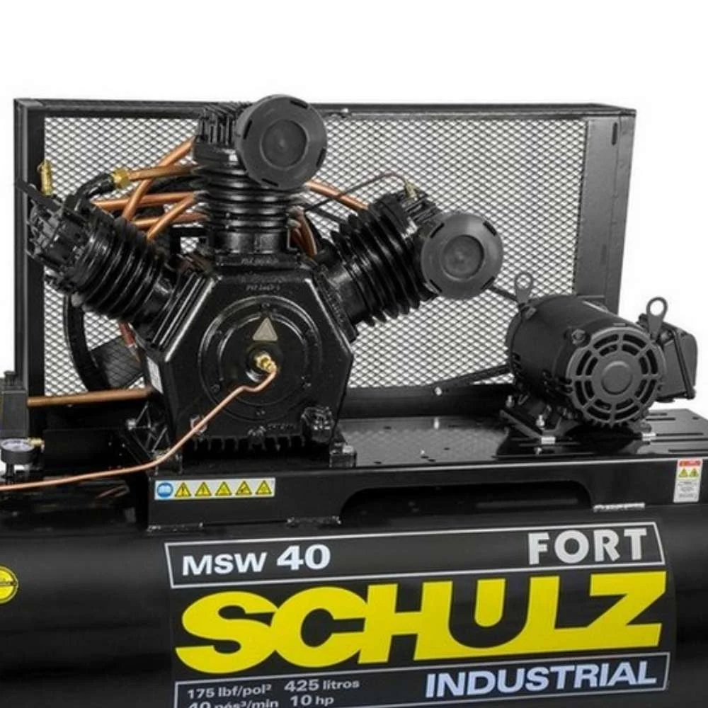 Compressor de Ar 40 Pés 10Hp 427L 220V Schulz