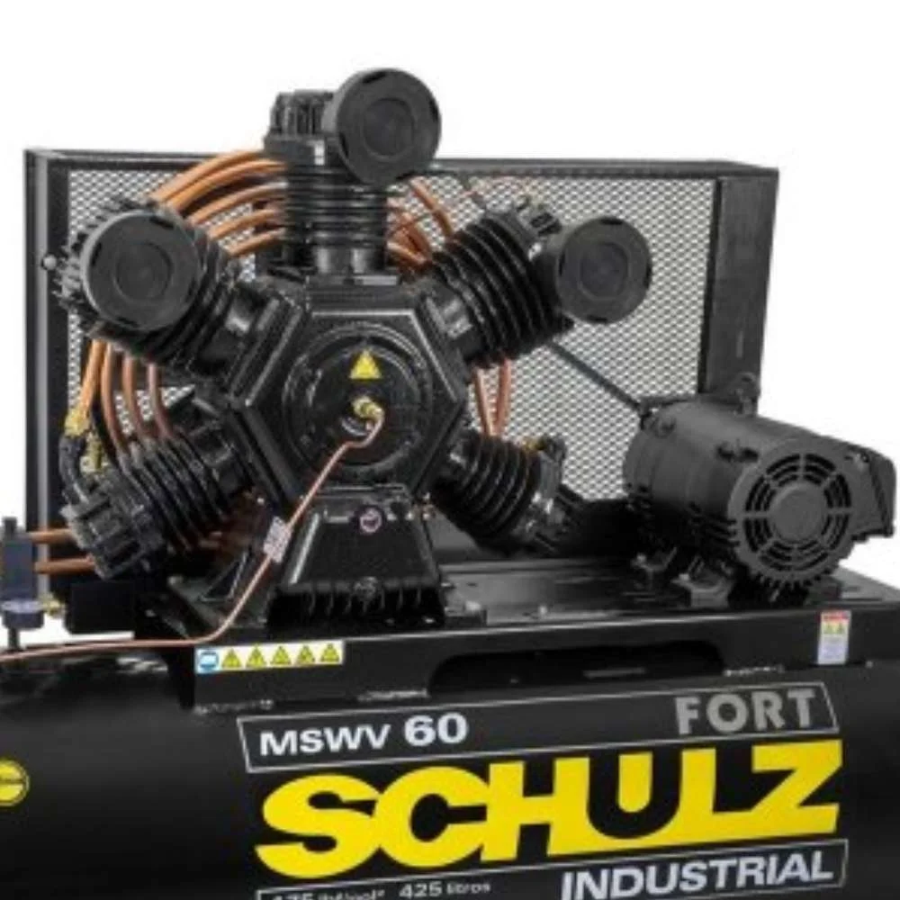 Compressor de Ar 60 Pés 15Hp 425L Schulz 220V