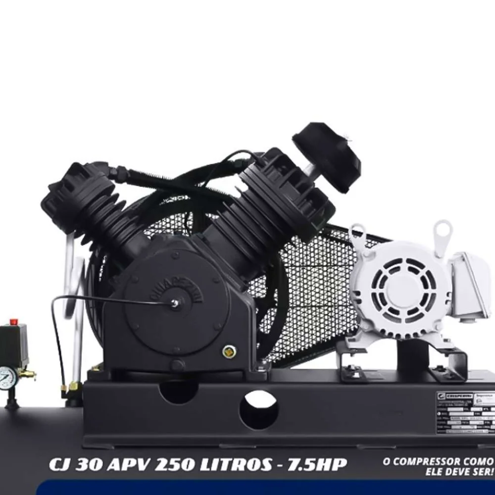 Compressor de Ar Alta Pressão Chiaperini 30 Pés 250L 7.5Cv Trifásico 380V