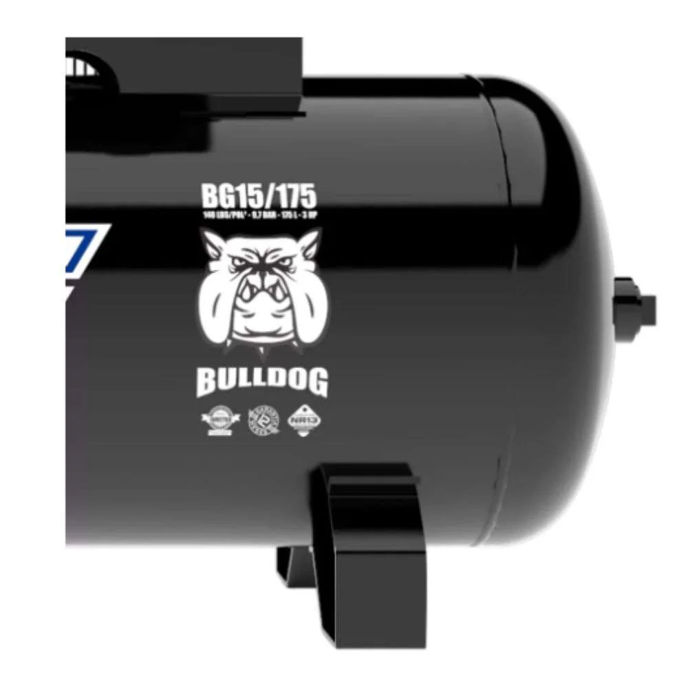 Compressor de Ar Bulldog Bg 15/175 3Hp 110/220V Fiac
