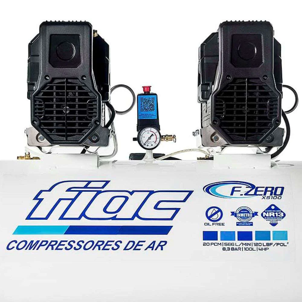 Compressor de Ar Odontológico 20 Pés Isento de Óleo 120Psi 100L 220V