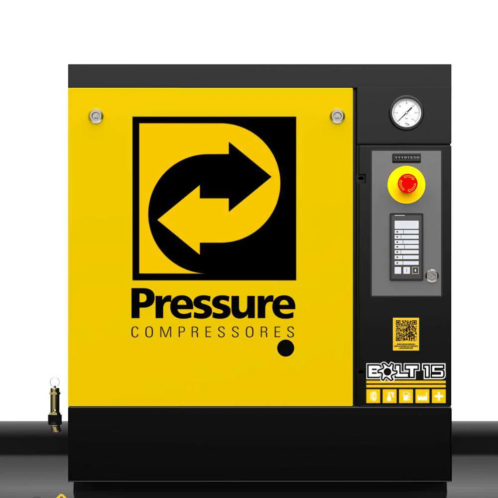 Compressor de Ar Parafuso 15Hp Trifásico Pressure - 10,8