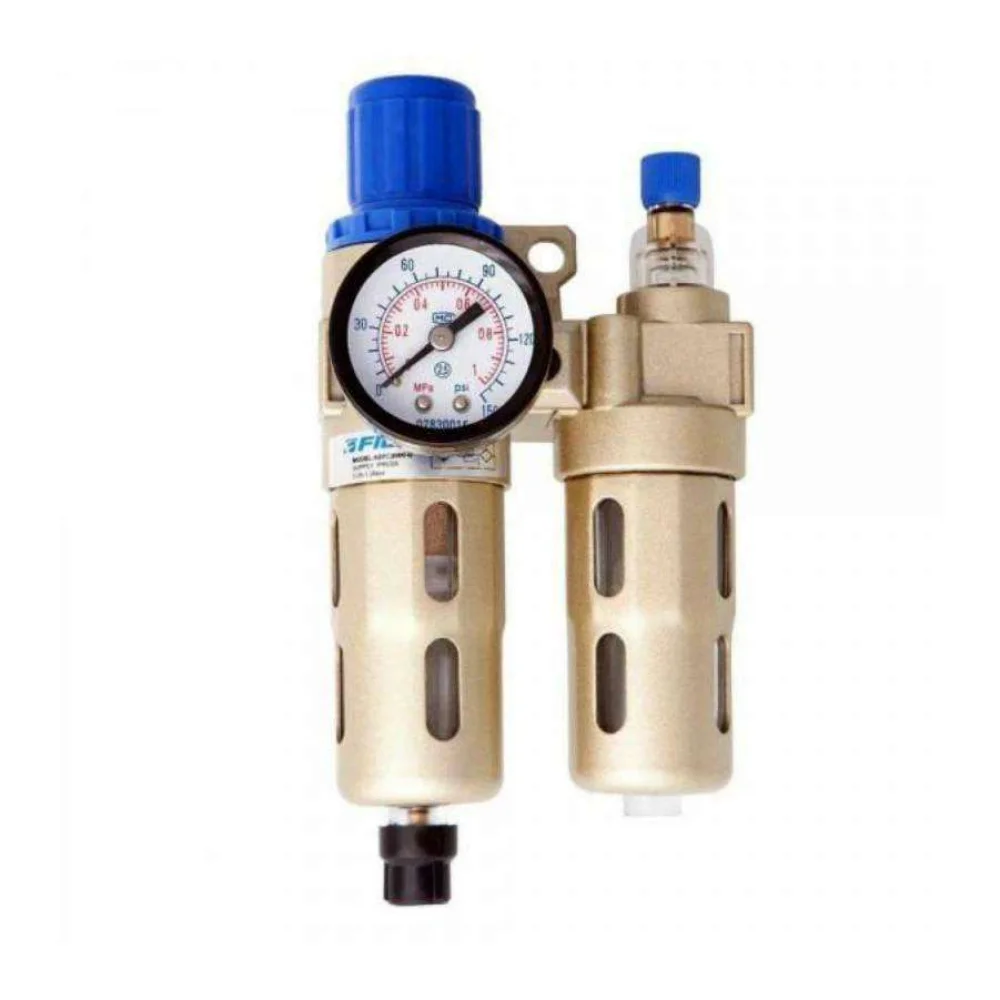 Conjunto Preparador de Ar com Regulador 1/4 Aefc2000N Fluir