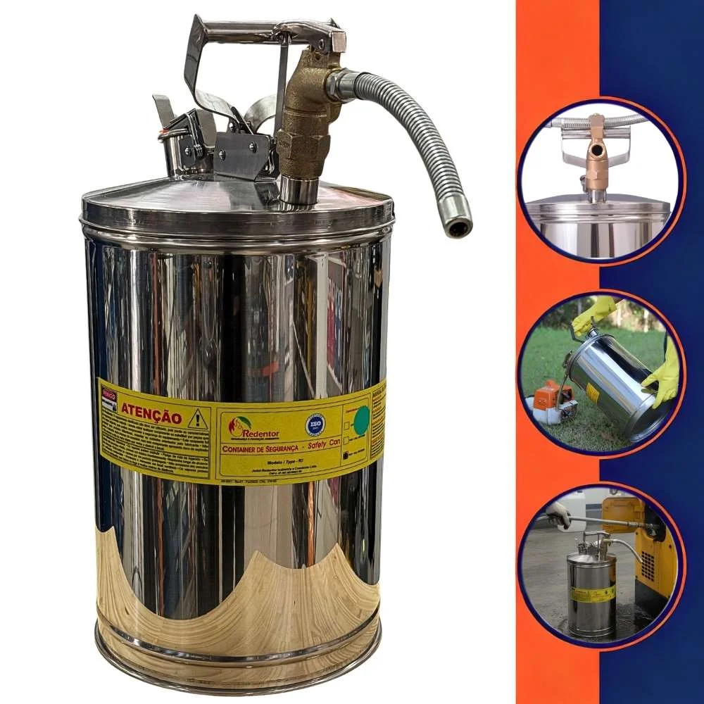 Container de Segurança R7-20L P/ Despejo Anti Explosão Redentor