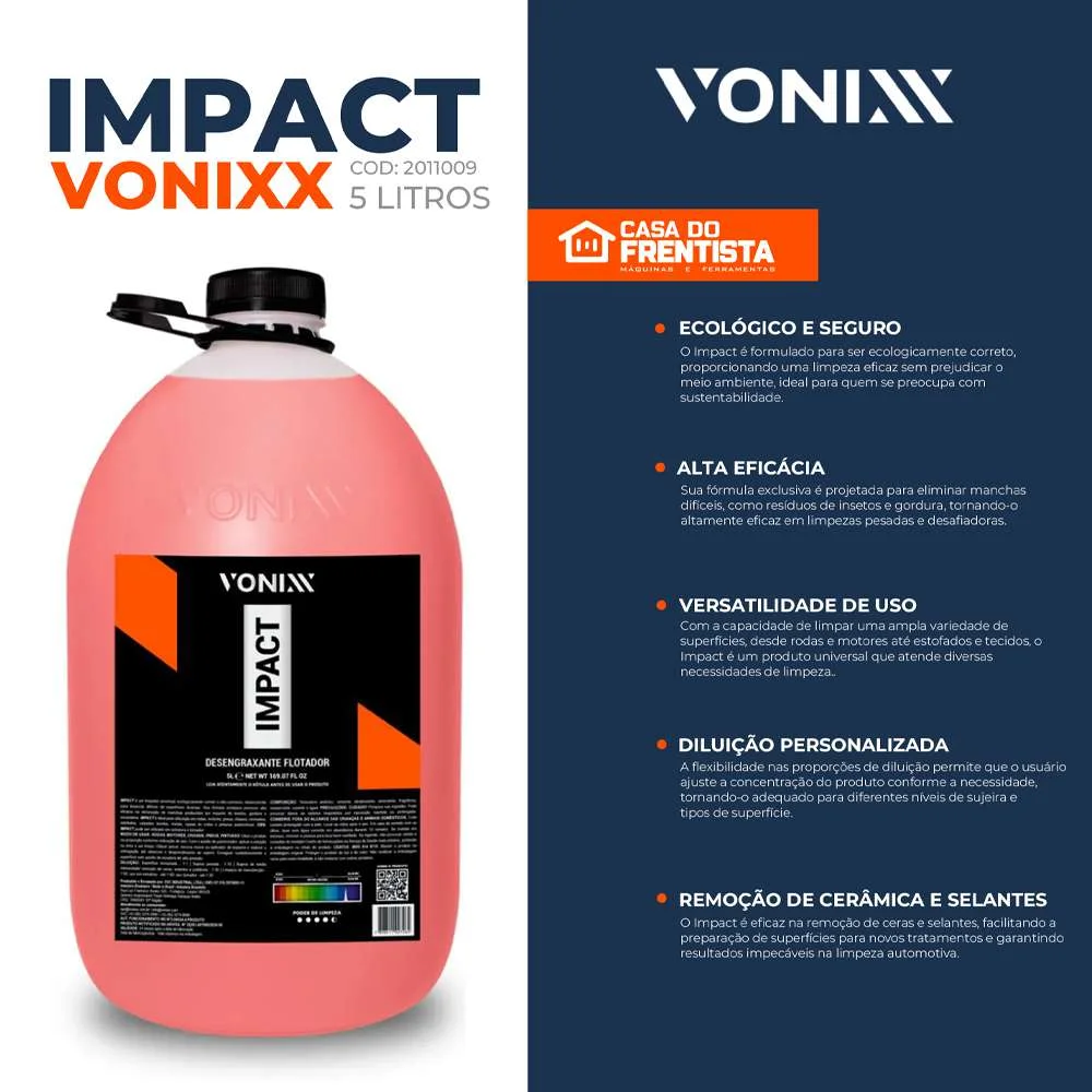 Desengraxante para Motor Impact 5L Vonixx