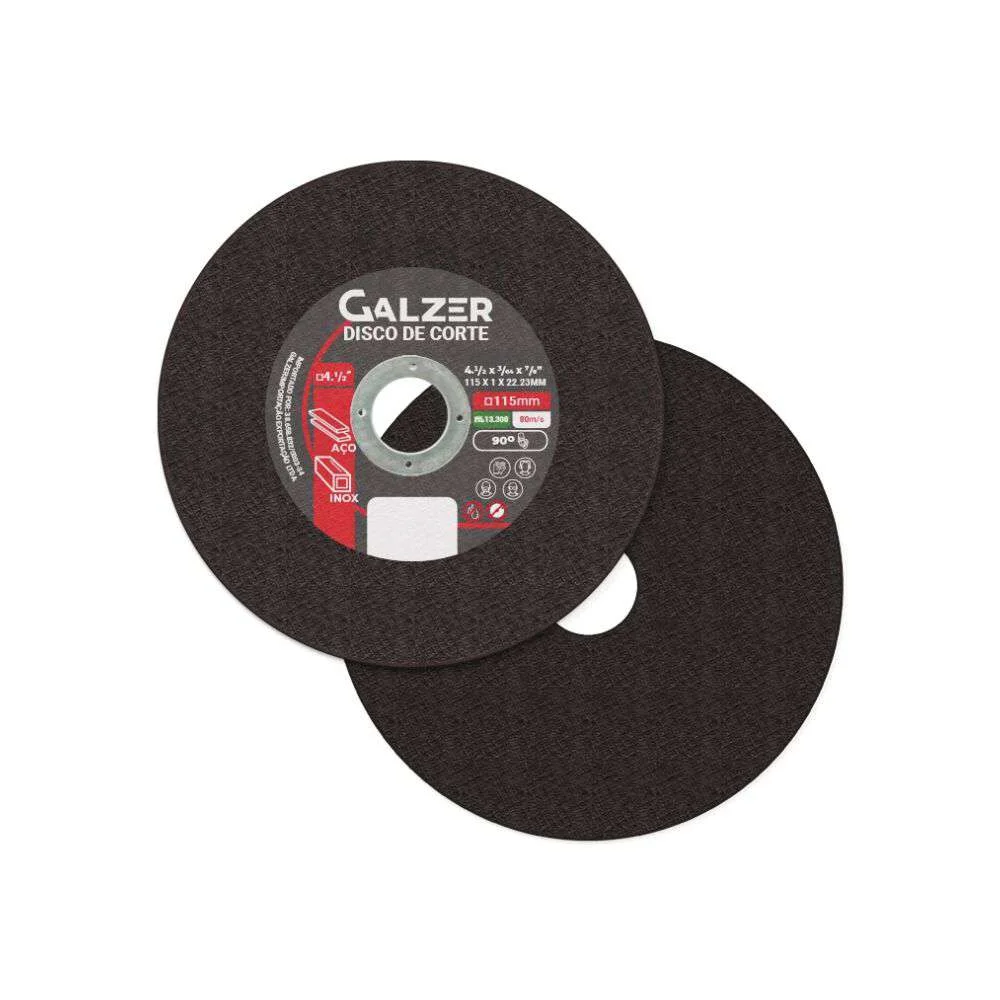 Disco de Corte para Esmerilhadeira 4.1/2 X 1,0 Galzer