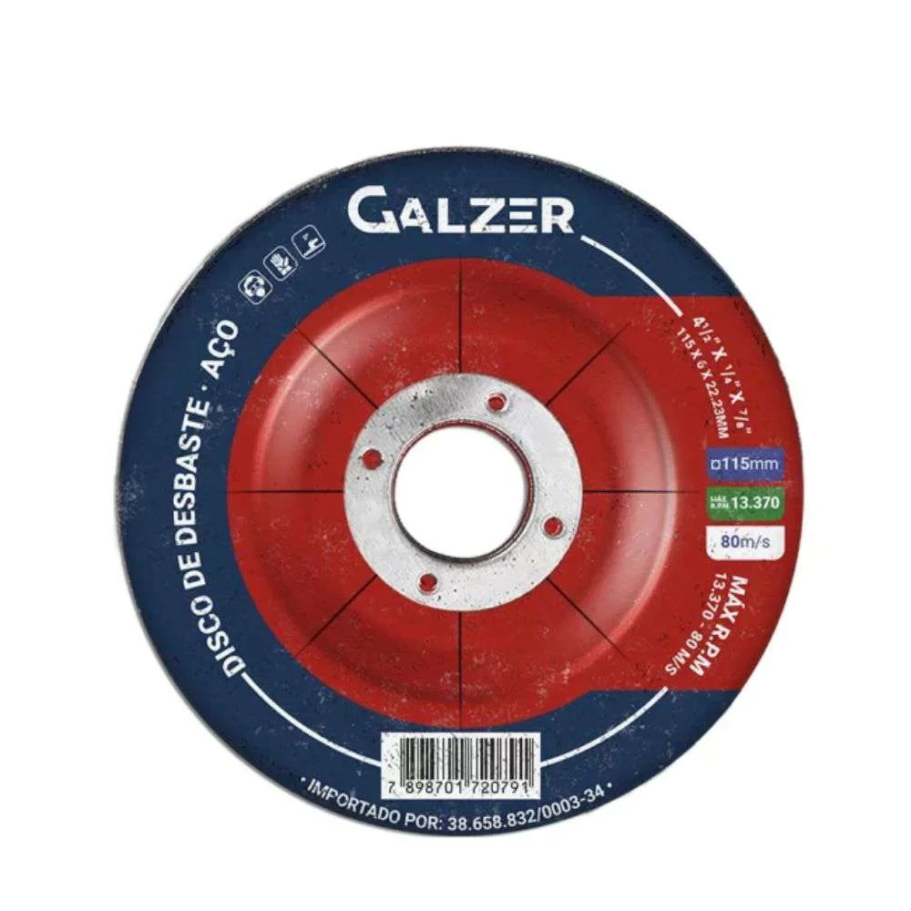 Disco de Desbaste 4.1/2 115X6X2223Mm Galzer