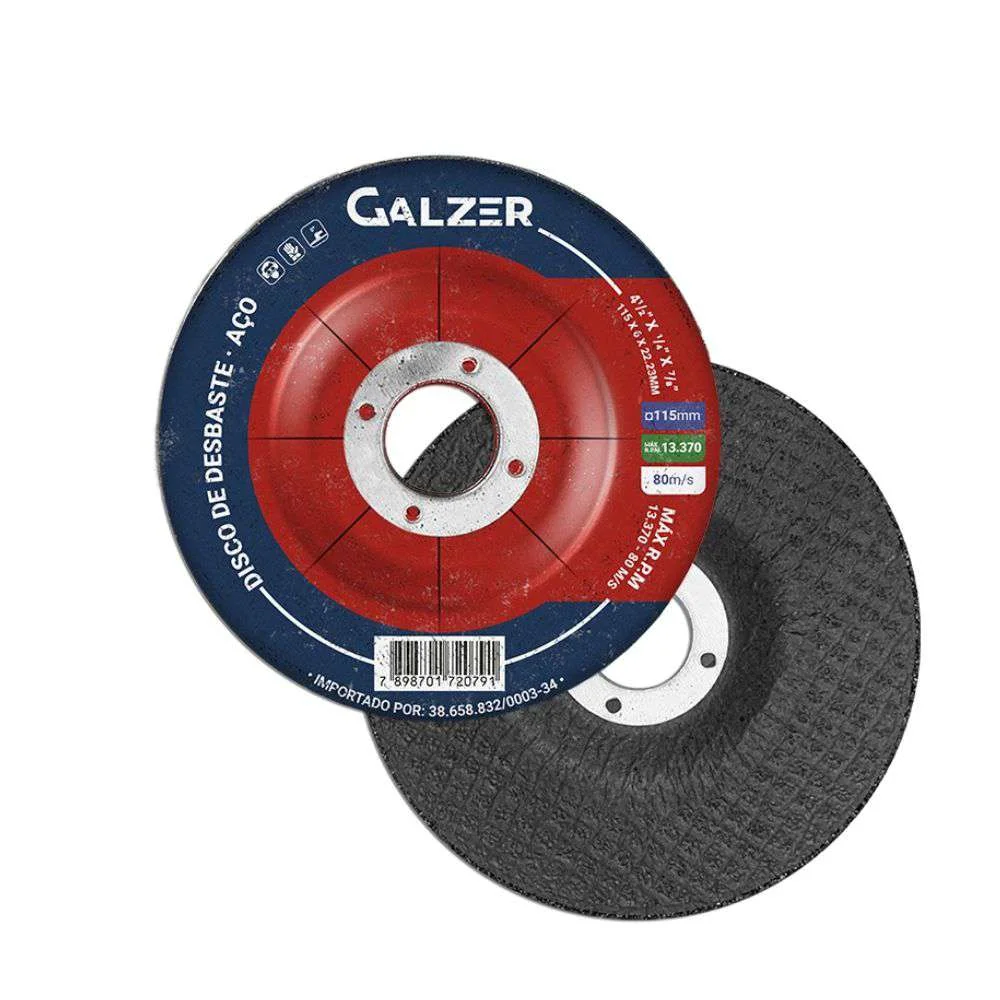Disco de Desbaste 4.1/2 115X6X2223Mm Galzer