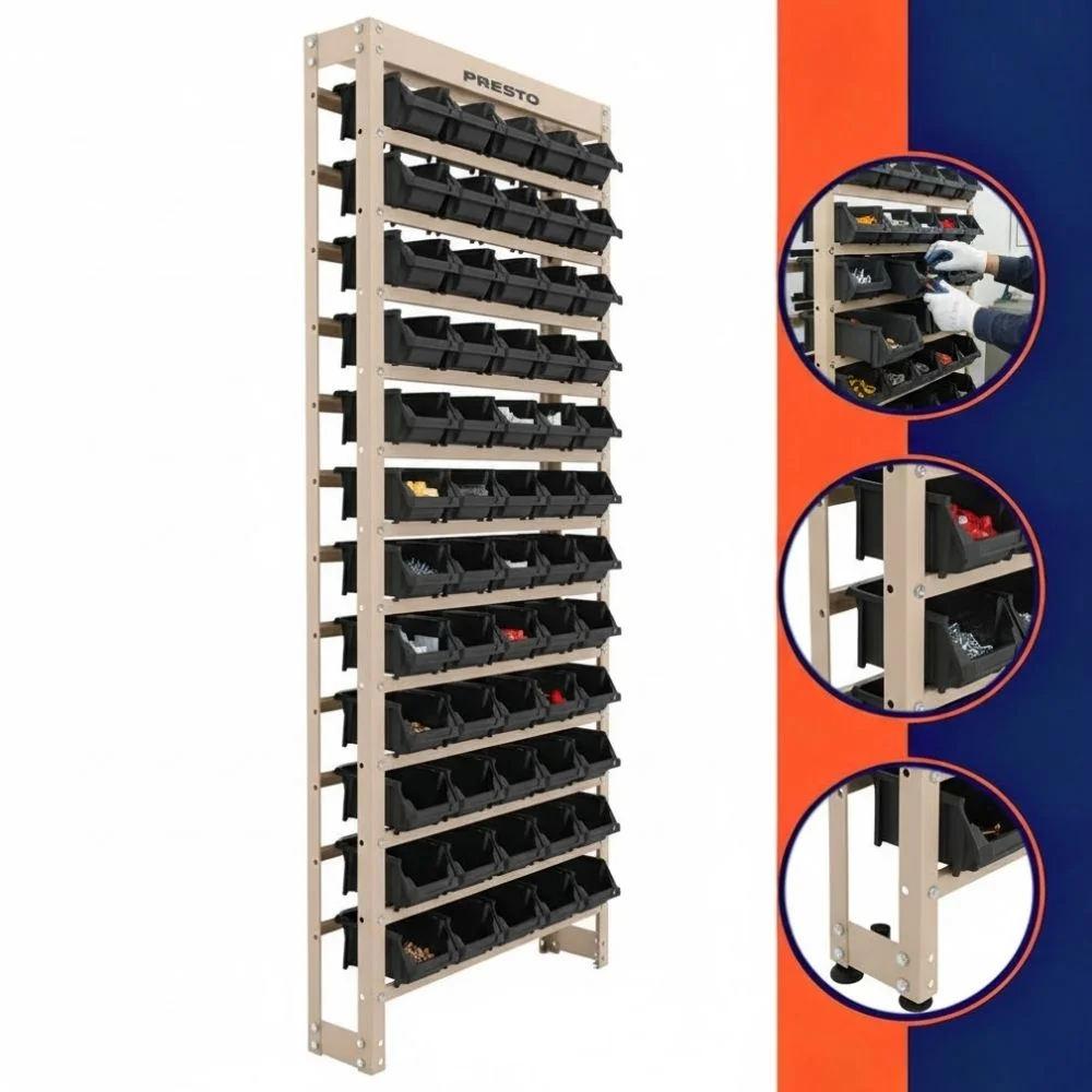 Estante Organizadora em Aço C/60 Gavetas Presto