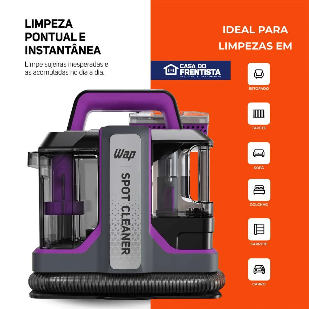 Extratora Portátil Limpadora de Sofá Colchão Spot Cleaner W3 1450W Wap - 127V