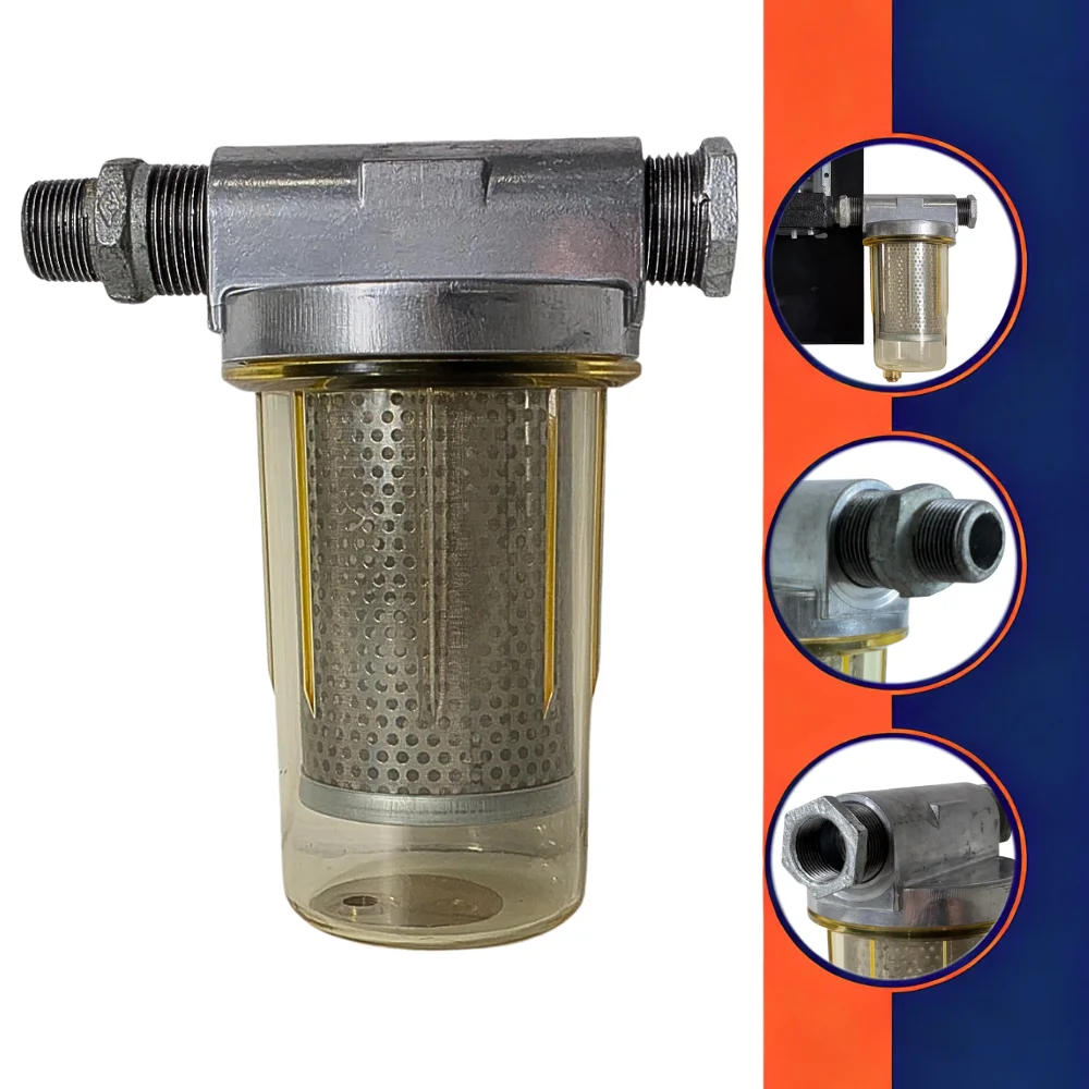 Filtro De Particulas Para Diesel 1" + Conexões Para 3/4 Gp Company