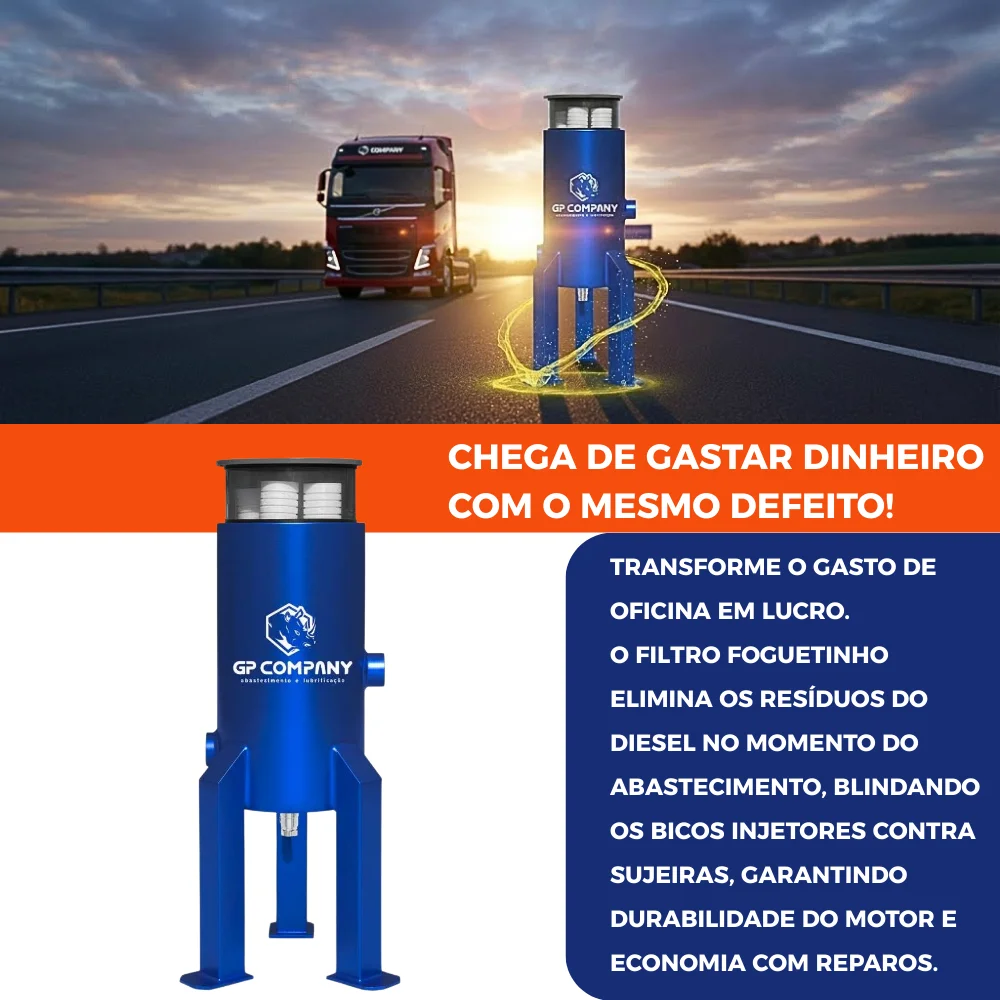 Filtro Foguetinho Desidratador Azul 80 L/Min Gp Company