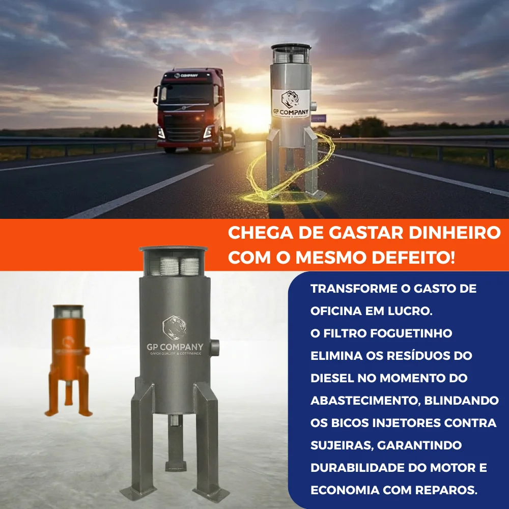 Filtro Foguetinho Desidratador Prata 80 L/Min Gp Company