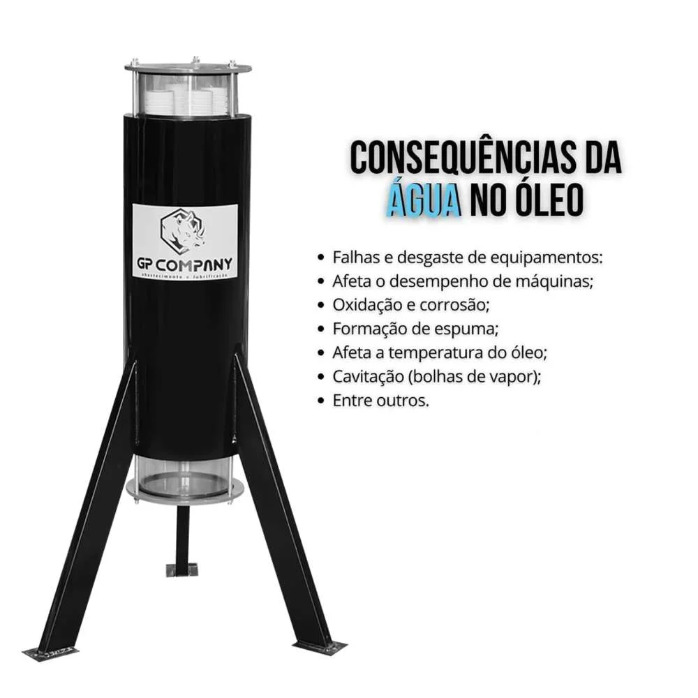 Filtro Foguetinho para Óleo Diesel 100L/Min Preto Gp Company