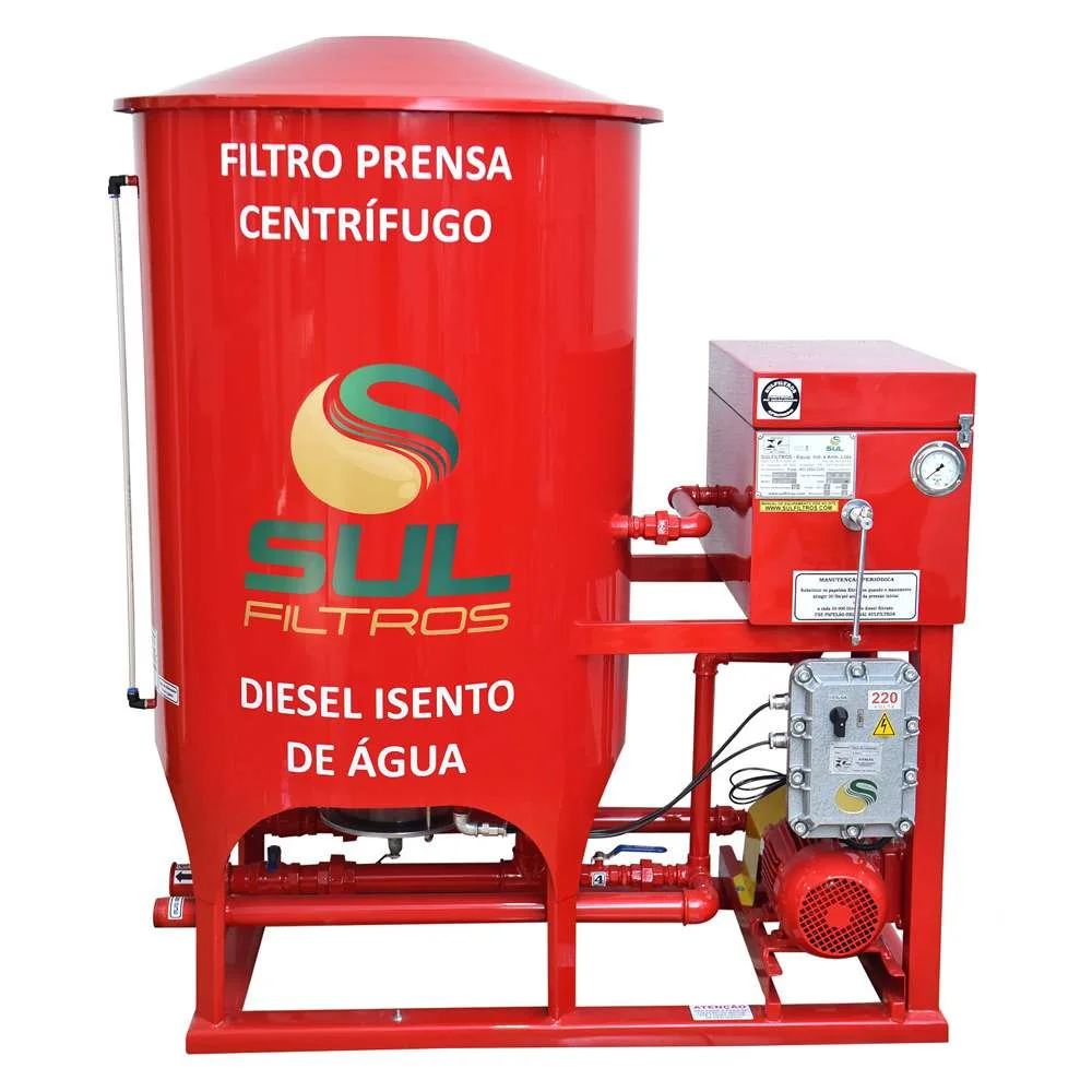 Filtro Prensa Centrífugo para Diesel de 4.800Lpm Ate 30.000Lpm