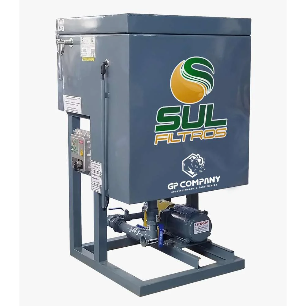 Filtro Prensa para Óleo Diesel Reservatorio 150 Lts Vazao 4800 Litros Hora