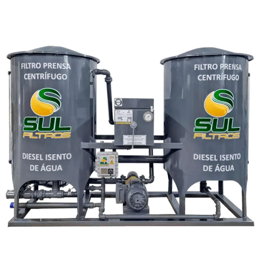 Filtros Prensa Duplo para Oleo Diesel 9.000L/lpm até 30.000L/lpm