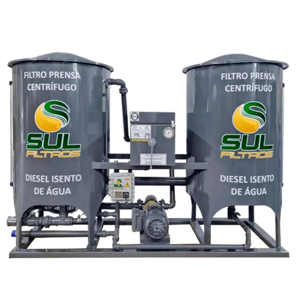 Filtros Prensa Duplo para Oleo Diesel 9.000L/Lpm até 30.000L/Lpm