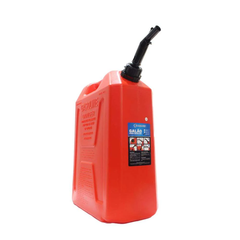 Galão para Gasolina 20L Vermelho Bremen