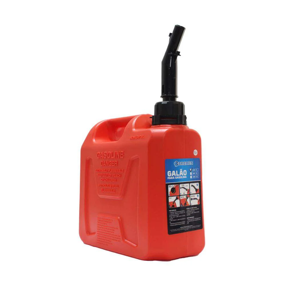 Galão para Gasolina 5L Vermelho Bremen