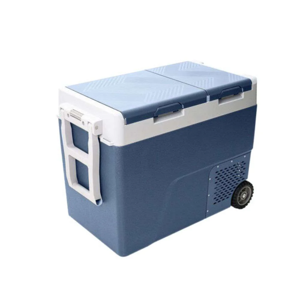 Geladeira Portátil B60 60L 12/24V Caminhão 2 Portas com Rodas Rotta376