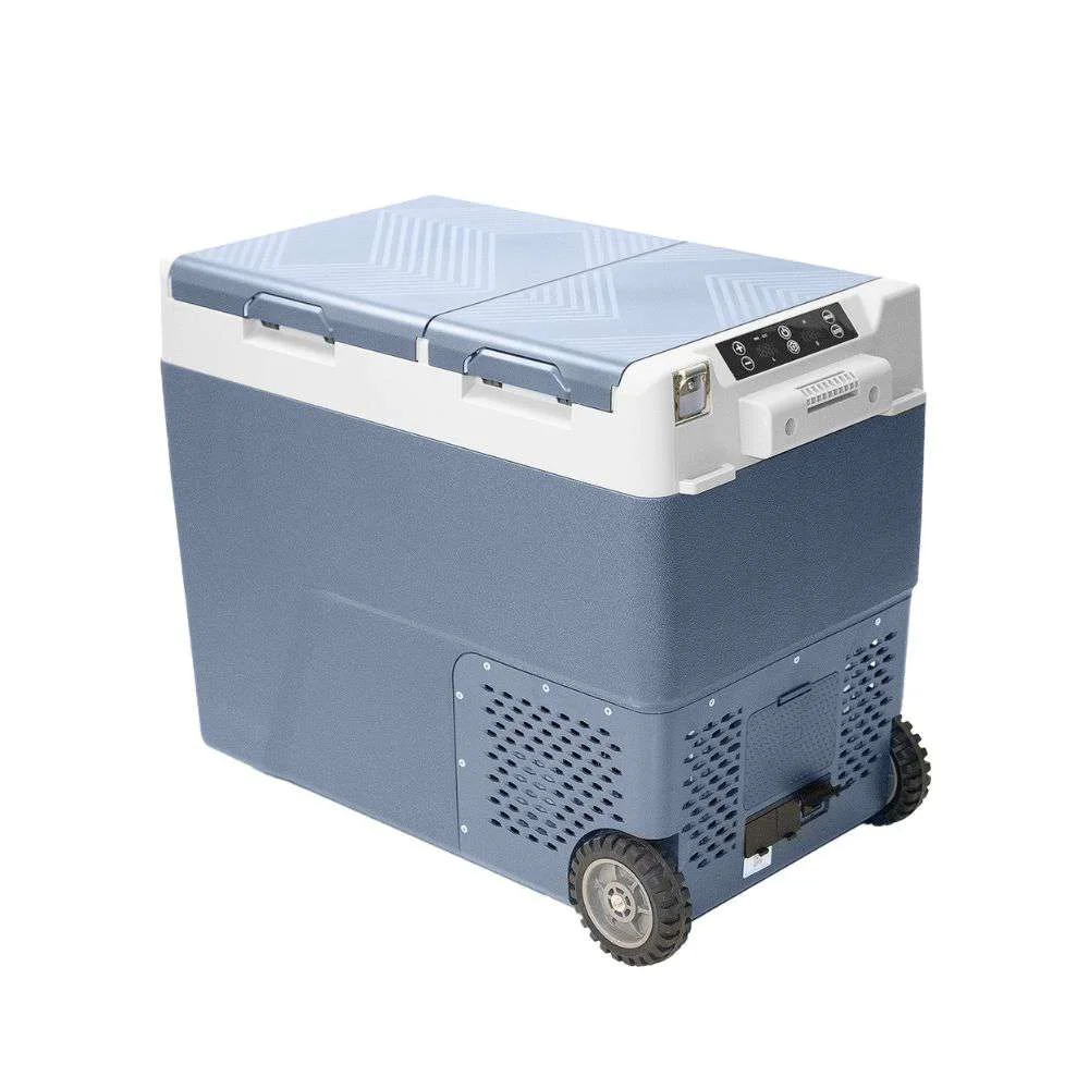 Geladeira Portátil B60 60L 12/24V Caminhão 2 Portas com Rodas Rotta376