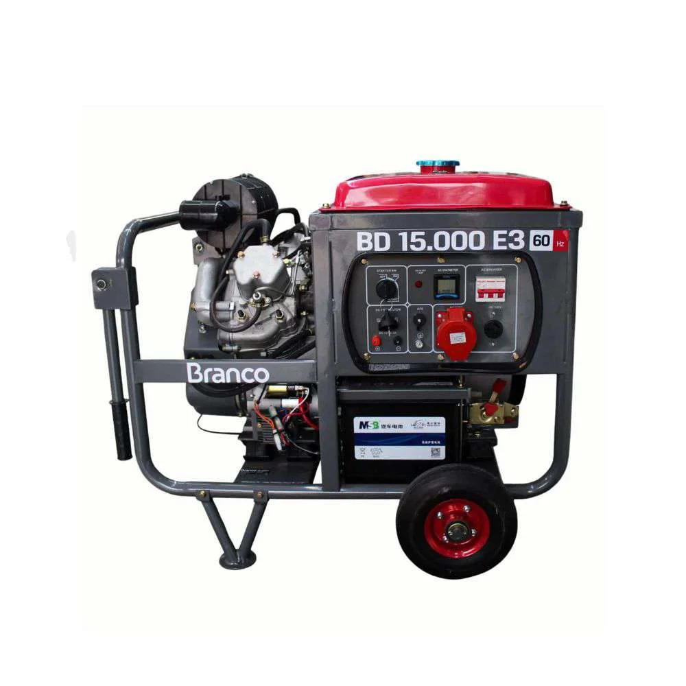 Gerador a Diesel 22,0Cv 14 Kva Partida Eletrica Bd 15000 E3 Branco