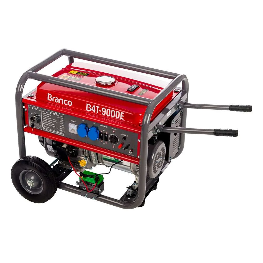 Gerador a Gasolina 16,5Cv 9Kva Partida Elétrica B4T-9000E Branco