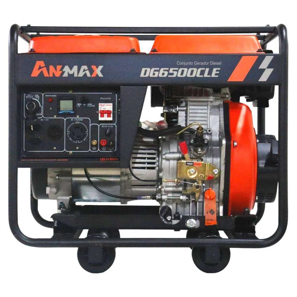 Gerador Diesel 6,5 Kva Partida Eletrica/Manual Anmax