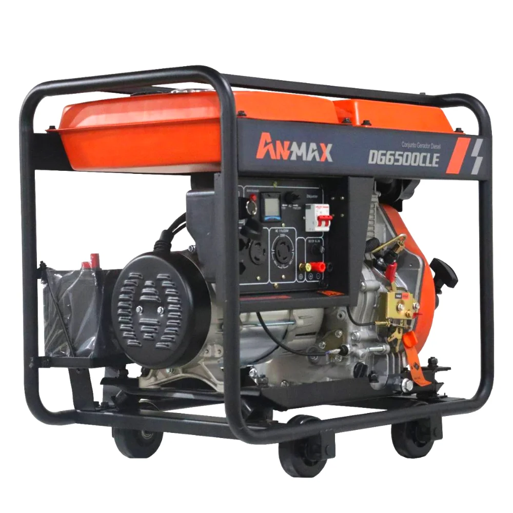 Gerador Diesel 6,5 Kva Partida Eletrica/Manual Anmax