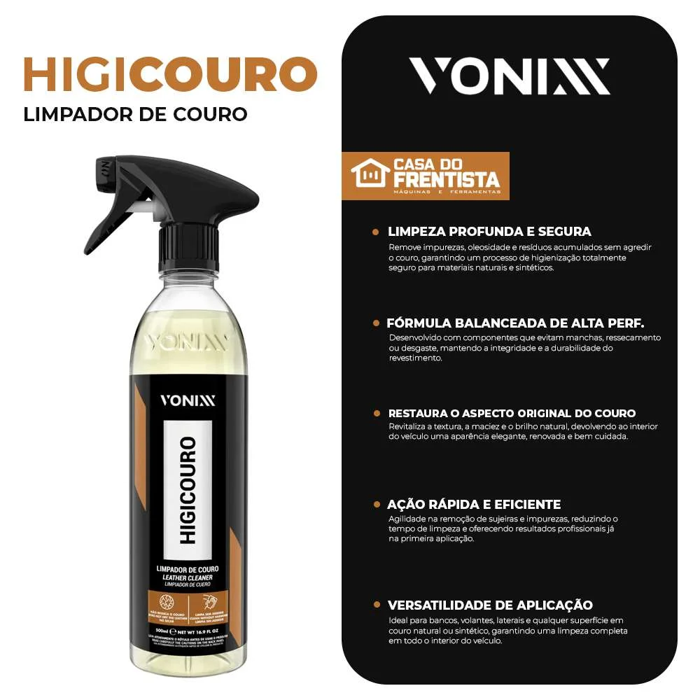 Higicouro Limpa Couro 500Ml - Vonixx