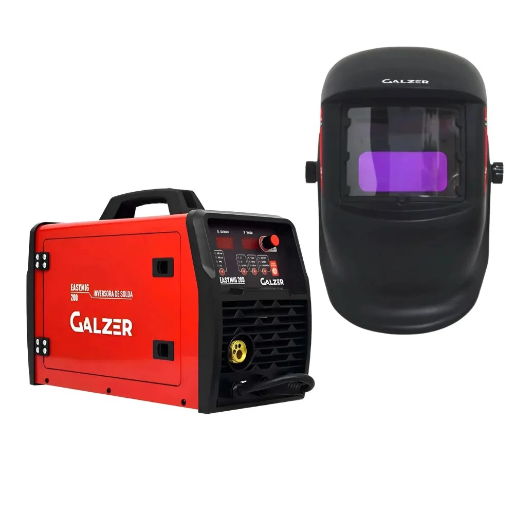 Inversora de Solda 200A 220V + Máscara de Solda Automática