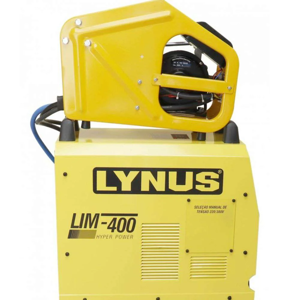 Inversora de Solda Mig Lynus Lim-400Hp 400A, Cabo Externo, Trifásica Bivolt Potência e Robustez para Alta Produção