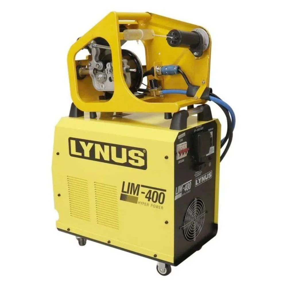 Inversora de Solda Mig Lynus Lim-400Hp 400A, Cabo Externo, Trifásica Bivolt Potência e Robustez para Alta Produção