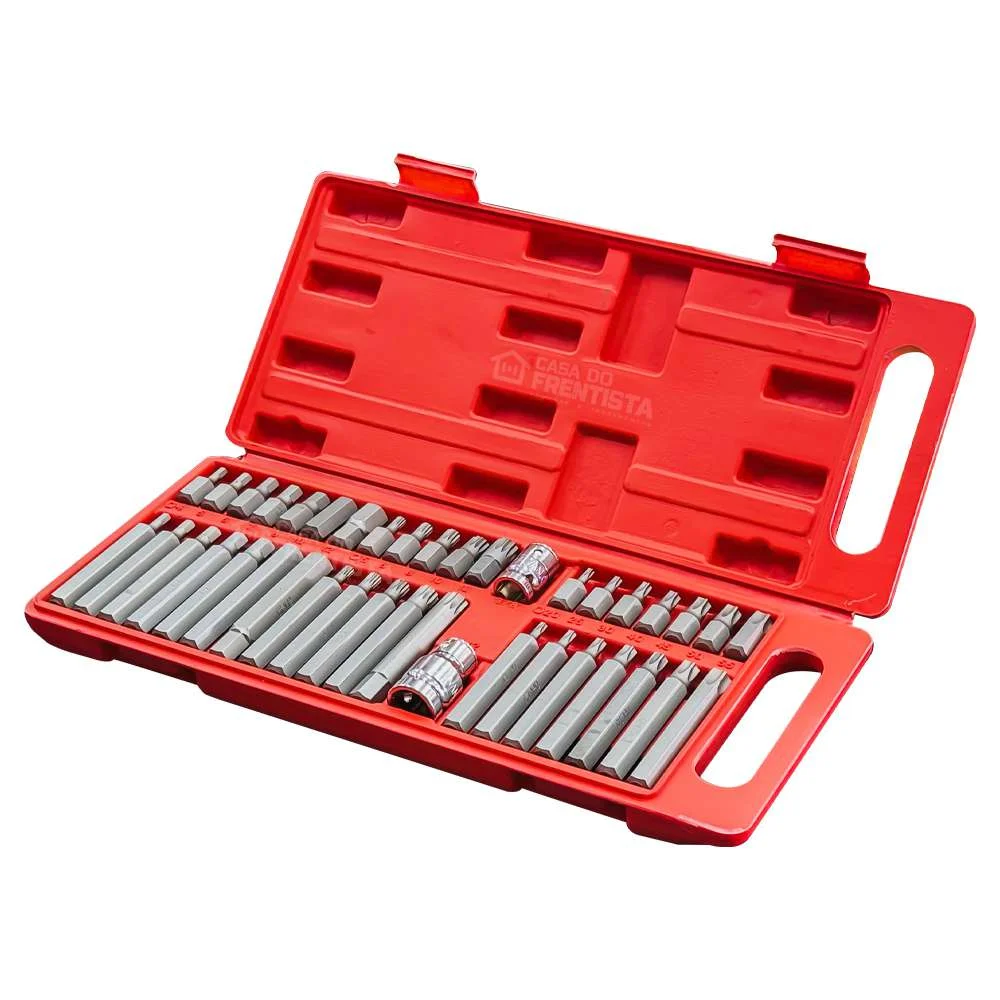 Jogo de Bits Allen Torx e Multidentado 40 Peças Vip 904500