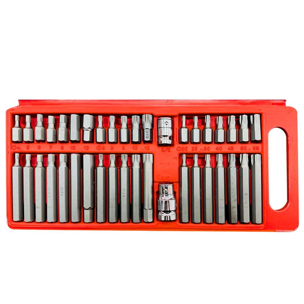 Jogo de Bits Allen Torx e Multidentado 40 Peças Vip 904500