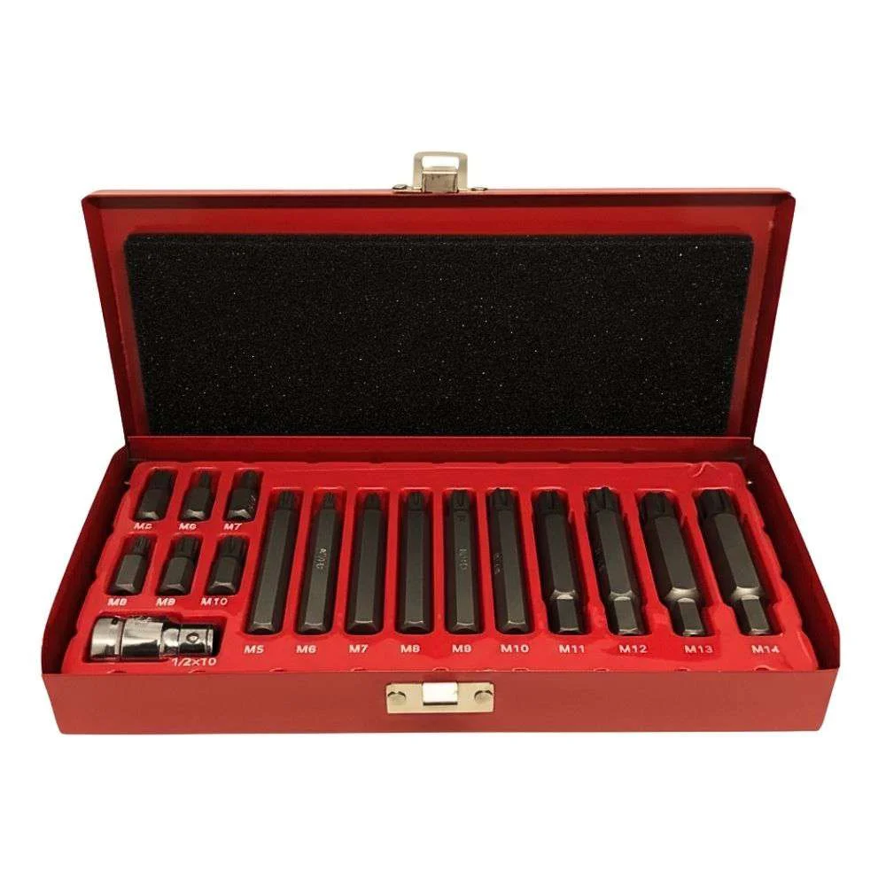 Jogo de Bits Ribe 17 Peças com Encaixe de 10Mm 3/8 Vip