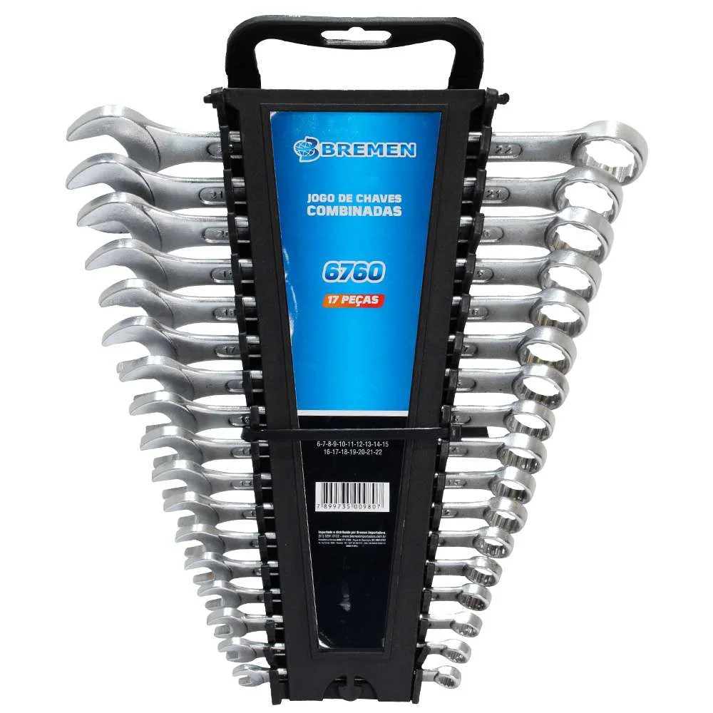 Jogo de Combinada 6 a 22Mm 17 Peç 6760 Bremen