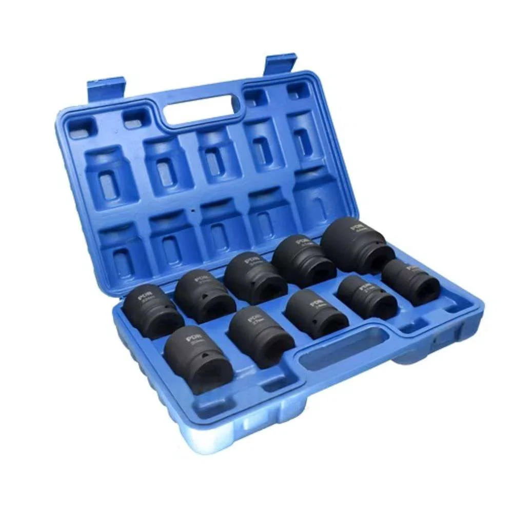 Jogo de Soquete Sextavado 3/4" 19 a 46 MM Impacto 10 Peças Pro1946K Ldr Pdr