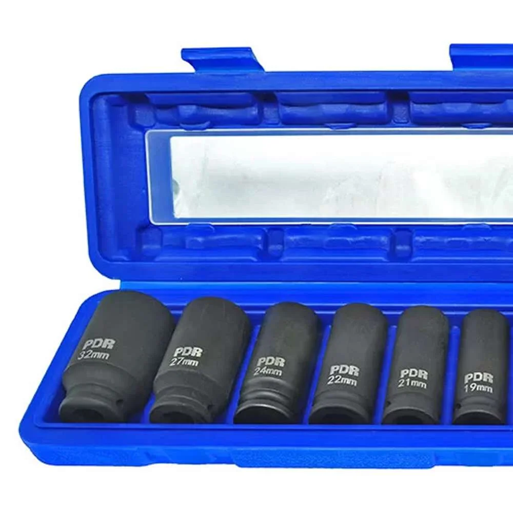 Jogo de Soquetes 10 a 32Mm com 13 Peç 1/2 Pdr